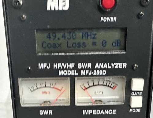 MFJ-259D SWR AntennaAnalyzer 100-160 KHz - 280-52... - Zdjęcie 6 z 6