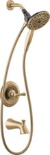 Delta Chamberlain Tub Shower Faucet Champagne Bronze-Certified Refurbished