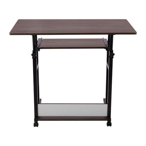 80x45cm Computer Desk PC Table Workstation with Wheels,1 Shelf & Keyboard Shelf - Picture 28 of 28