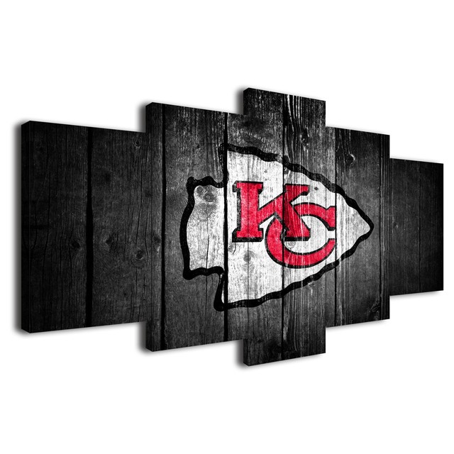 Kansas City Chiefs 5PCS HD Canvas prints Painting Home decor Picture