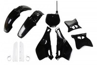 Set Plastics Motorradverkleidungen Full Yamaha YZ 125 - 250 1993 - 1995 Black