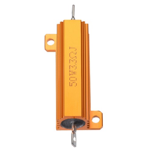 2 Stk 50 Watt 3,3 Ohm 5% Widerstand Widerstände Lastwiderstand Aluminium Gehäuse - Bild 2 von 5