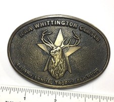  NRA Fourth Annual Trophy Elk Hunt Belt Buckle Whittington Center ------ 155 