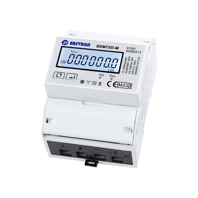 digitaler Drehstromzähler EASTRON SDM72DM-V2, RS485 Modbus RTU für Hutschiene