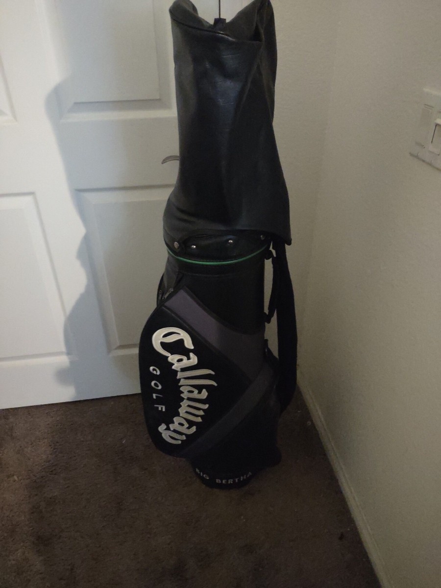 Callaway Golf Big Bertha Cart Golf Bag Leather Vintage Carry Strap