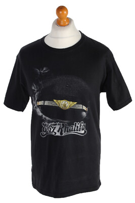 90s Retro T Shirt Printed Hanes Wiz Khalifa Metal Festival Black Size M-TS103