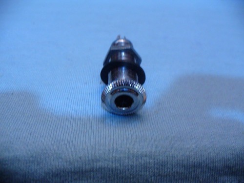 CHROME FLUSH MOUNT MONO1/4 INCH PLUG CYLINDER JACK FLUSH MOUNT USA SHIPPING - Imagen 2 de 5