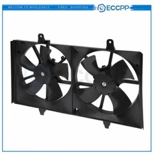 Radiator Condenser Cooling Fan Assembly For 2002 2003 2004 Nissan Altima