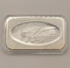 🌟 1972 Madison Mint Spirit of St Louis 1 oz .999 Fine Silver Vintage Art Bar