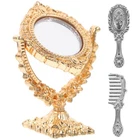 1 Set Doll House Miniature Mirror Mini Furniture Doll House Scene Layout Mirror
