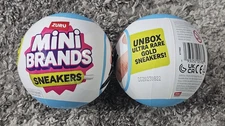 Set of 2 Zuru Mini Brands Sneakers Shoes Surprise Blind Capsules Find Gold NEW