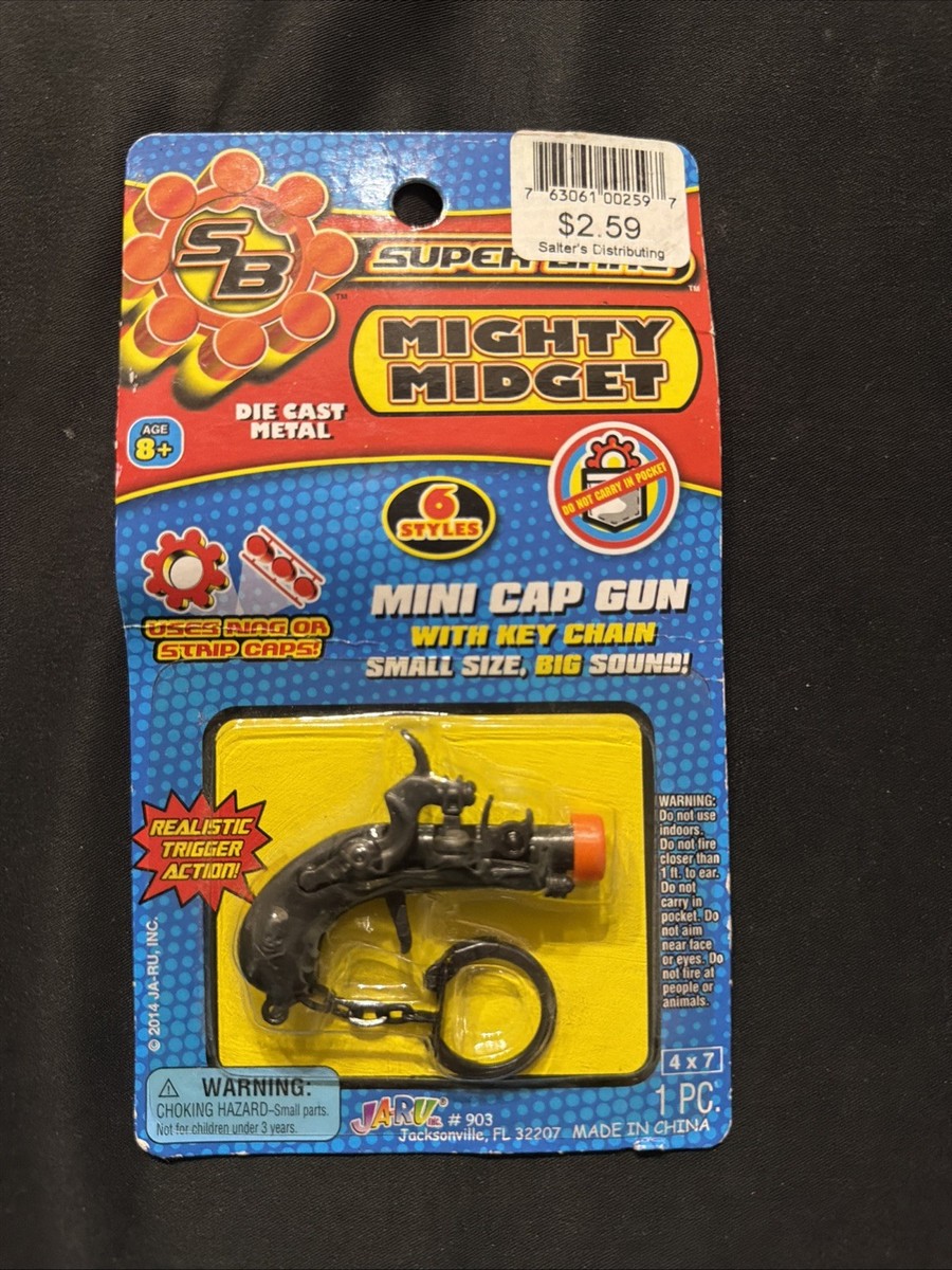 BRAND NEW Super Bang Mighty Midget Die Cast Metal Mini Cap Gun w