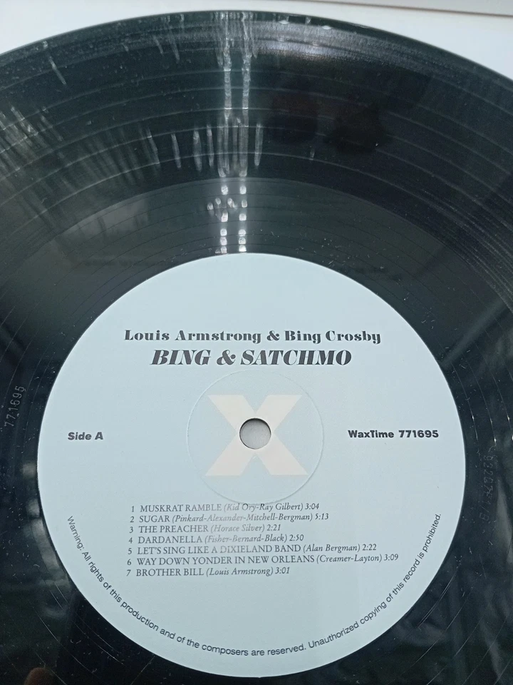 Louis Armstrong & Bing Crosby – Bing & Satchmo – Waxtime 771695 Collectors Edit - Image 3 of 3