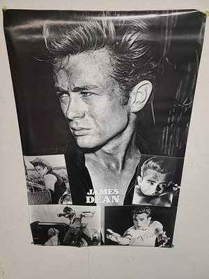 Original 1990 JAMES DEAN POSTER by Joy Van Ronkel 24.5''x36.5'' NEW made In USA