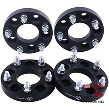 4x Black Wheel Adapters 5x4.5 To 5x5.5 - 1 Inch With 12 Studs - Pack Of 4 4x Black Wheel Adapters 5x4.5 To 5x5.5 - 1 Inch With 12 Studs - Pack Of 4