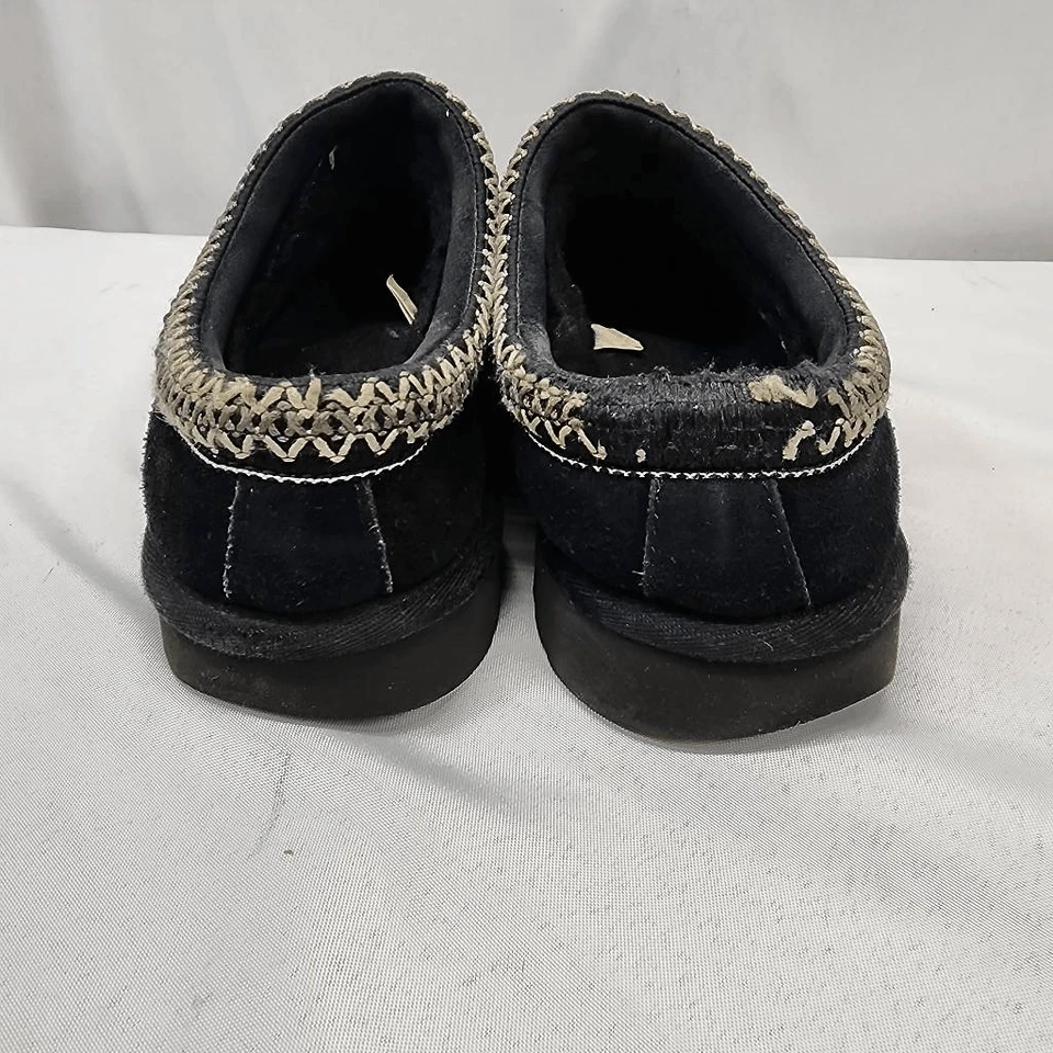 UGG Women's 10 Black Tasman Slipper Shoe Sheepskin Suede Sherling Clog - Image 4 of 4