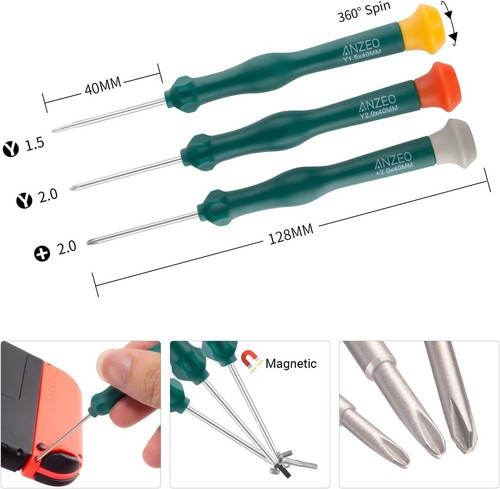 Complete Joy-Con Repair Tool Set: Triwing Screwdrivers & Accessories Included - Picture 7 of 9