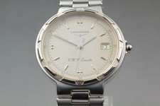 [N MINT] Longines Conquest VHP 4976 quadrante argento 34 mm uomo quarzo...
