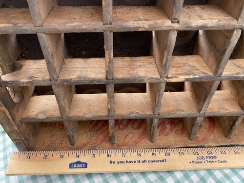 Vintage Coca-Cola gelbe Holzbox 24 Flaschen Soda Pop Carrier J194 - Bild 2 von 16