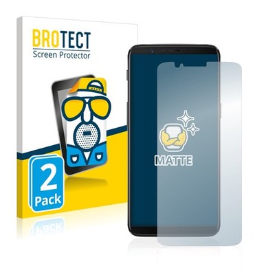 2x Schutzfolie Matt für OnePlus 5T Displayschutz Antireflektierend