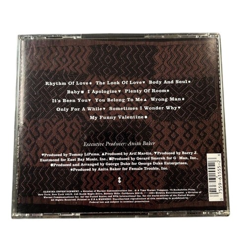 Anita Baker - Rhythm of Love (1994, CD) VERY GOOD - Picture 2 of 4