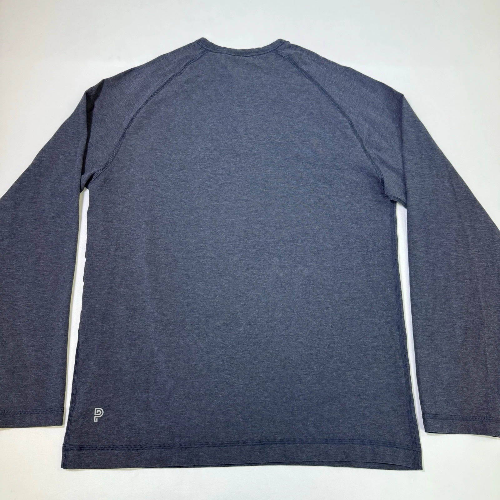 VETEMENTS Public Rec Shirt Uomo Grande Grigio Vai a Manica Lunga Henley Tee Pullover