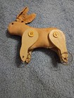 Vintage Hand Made Rabbit/Bunny Pull Toy with Wire Wheels — photo 1