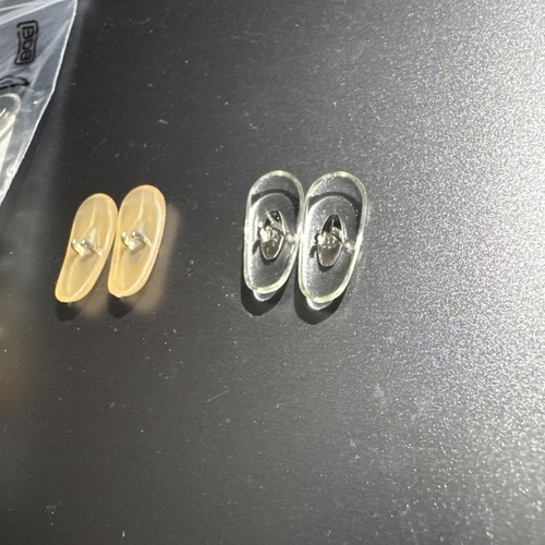 True Vintage Clear Plastic ART CRAFT / B&L "Crimp-On" Type Eyeglass NOSE PADS! - Picture 3 of 6
