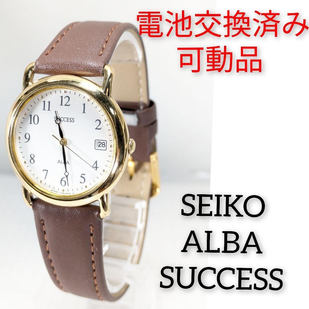 Seiko Alba Success Men's Battery Wristwatch Used from Japan