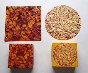 Vintage Springbok Mini Jigsaw Puzzles NUTS 70 pc , POPCORN 60 pc 1970s Complete