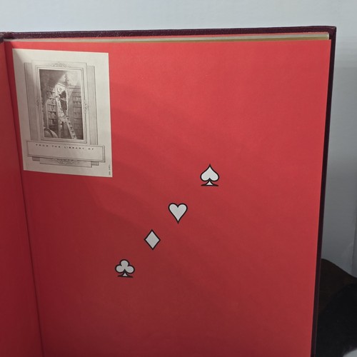 1990 Alice In Wonderland By Carroll & Hilderbrandt Leather Hardcover Book Vtg - Picture 4 of 11