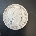 1909 Barber Half Dollar Silver Coin Circulated 50C New Orleans Variety