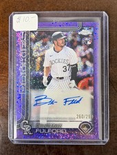 Braxton Fulford 2025 Topps Chrome Update Purple Speckle Auto 131/299 #AC-BF
