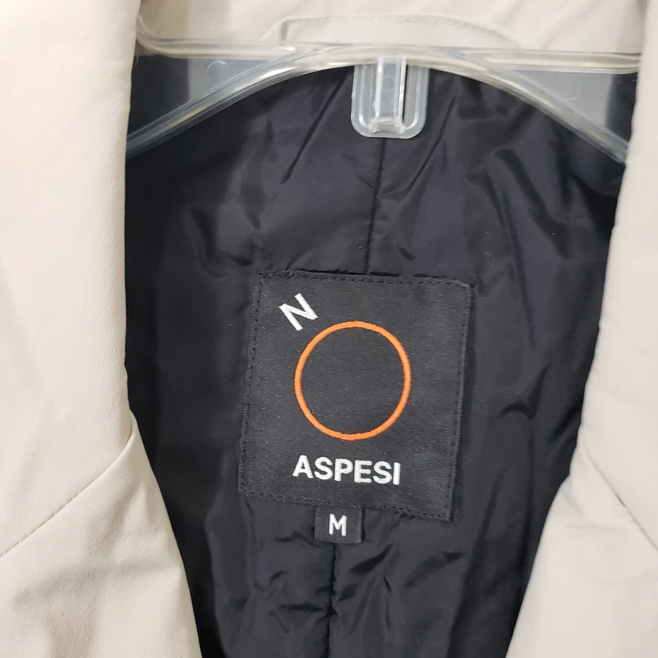 Aspesi Nuvola Comfort Light Insulated Nylon Overcoat Jacket Men's Medium Khaki - Image 2 of 4