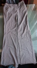 Y2K Vintage Joe Benbasset Flare Trousers Office Siren Adjust. Waist Sz 0