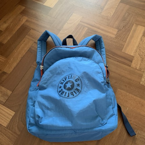 Large Kipling Blue Rucksack Backpack Bag Shopping Monkey Work Travel school