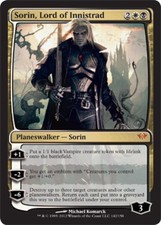 1 x Sorin, Lord of Innistrad - Dark Ascension - Moderate Play - MTG