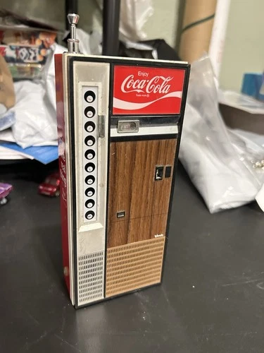 Vintage Coca-Cola Radio 1970s Vending Machine Sold As-Is Untested As-Is