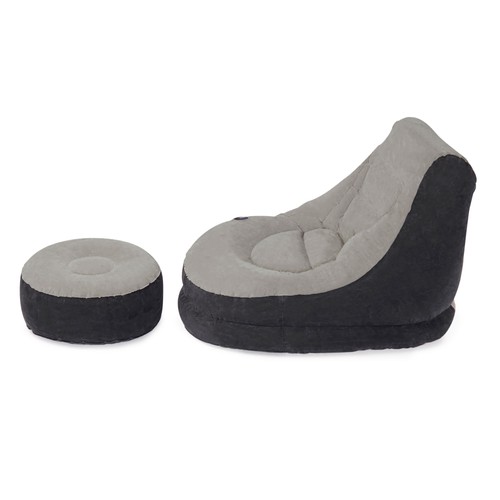 Intex Inflatable Ultra Lounge Chair With Cup Holder And Ottoman Set (2 Pack) - 第 8/8 張圖片