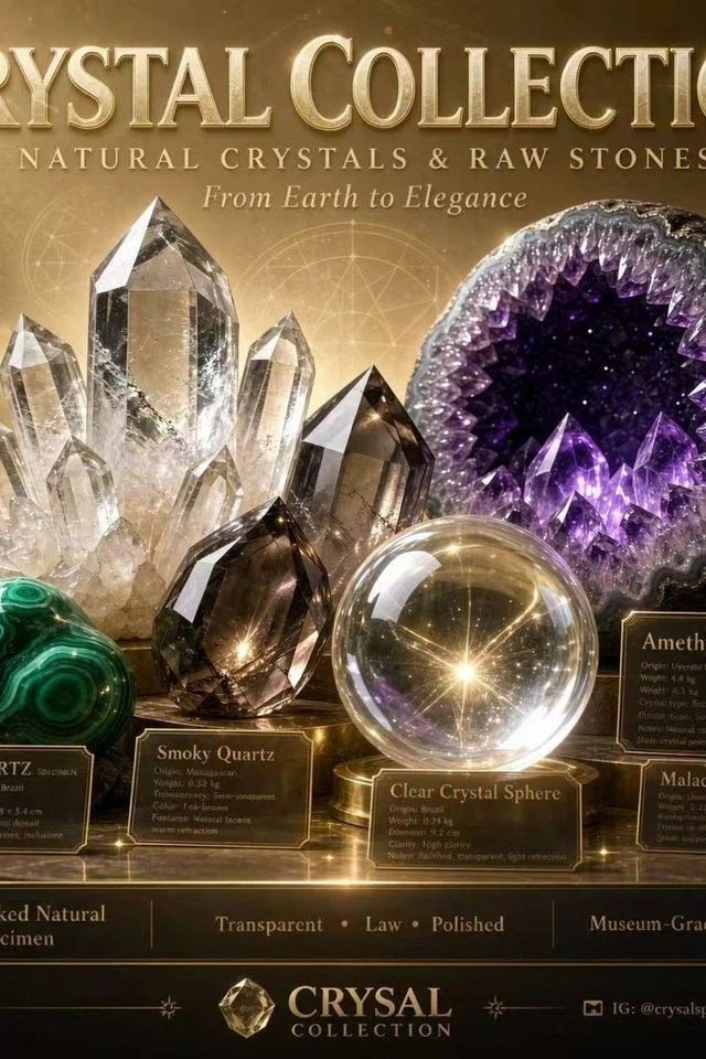 Crystal Collector Live Show ✦ Raw Stones, Geodes & Unique Mineral Specimens
