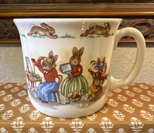 Vintage-BUNNYKINS-Royal Doulton-8oz Mug-Golden Jubilee/c 1984-England-Excellent