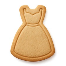 Tea-Length Dress Cookie Cutter & Stamp, Fondant & Clay Cutter - 3.1x4"