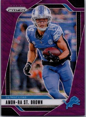 2024 Panini Prizm #95 Amon-Ra St. Brown Purple Wave /99