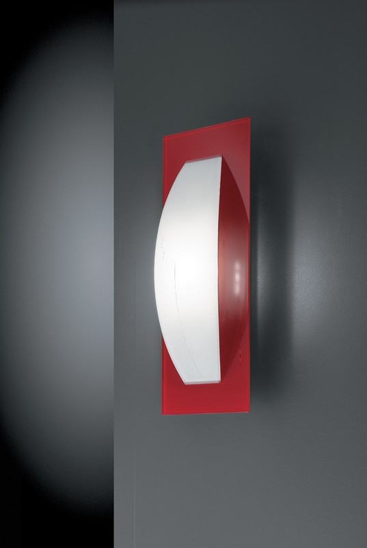 ULTRA WALL LIGHT By Grossmann - Red Glass. Made in Germany