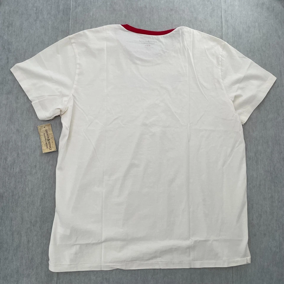 Ralph Lauren Denim Supply Shirt Adult 2XL Ivory DSRL Racing Team NYC Mens XXL - Image 2 of 4