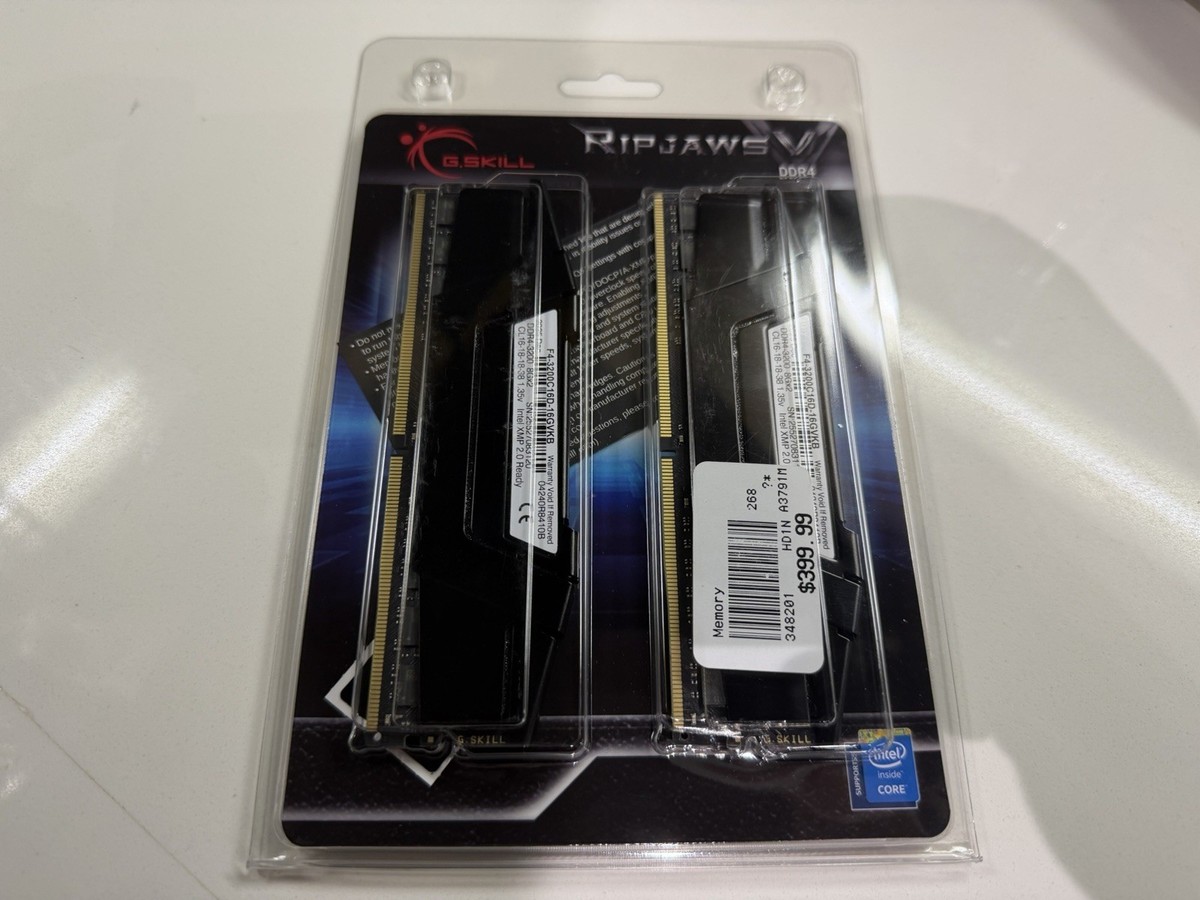 G.Skill PC RAM kit Ripjaws V F4-3200C16D-16GVKB 16 GB 2 x 8 GB