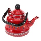 Küchen-Teekessel, Herd, Emaille-Teekessel, kochendes Wasser, ,