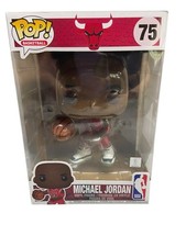 Michael Jordan Funko Pop! Basketball #75 Vinyl Jumbo 10"  Bulls Red Jersey