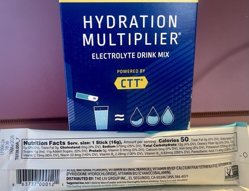 Liquid IV Hydration Multiplier Electrolyte Drink Mix 10 Lemon Lime Sticks-Sealed - Picture 5 of 6