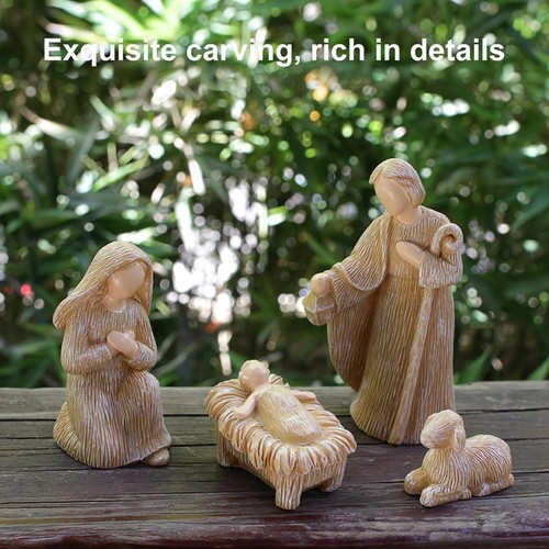 Ensemble de Crèche de Noël, Ensemble D'Ornements Cadeaux, Décoration Artisa5904 - Bild 3 von 9